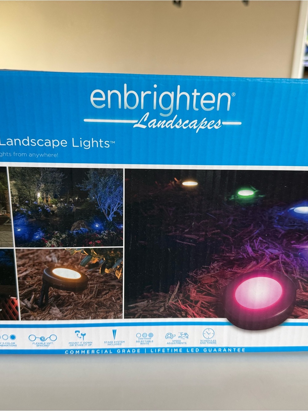 enbrighten Landscapes LED Landscape Lights - Blue & Black